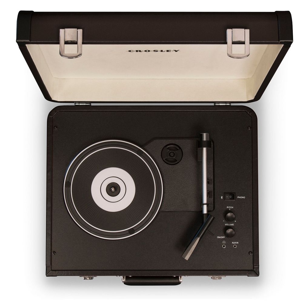 Crosley PORTFOLIO CR6252ABK Portable Bluetooth Turntable Record Player